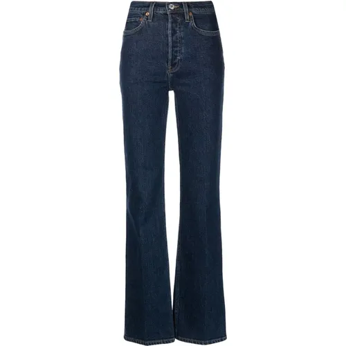 Jeans 70s slit-knee straight-leg , female, Sizes: W28, W30 - Re/Done - Modalova