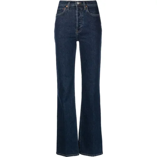 Jeans 70s slit-knee straight-leg , female, Sizes: W30 - Re/Done - Modalova