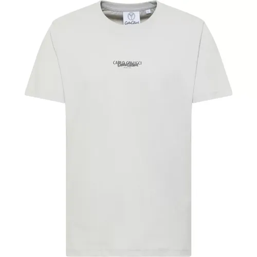 Casual Basic Line T-Shirt,Basic Line T-Shirt,Basic Line T-Shirt Casual Look - carlo colucci - Modalova