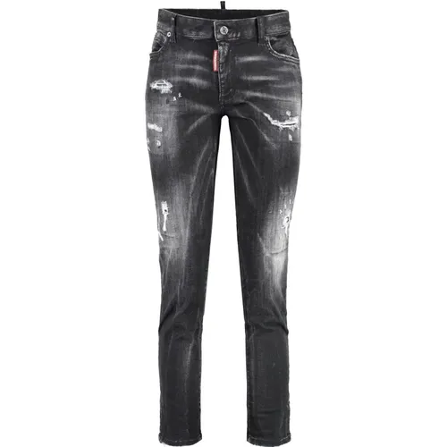 Zerrissene Twiggy Stretch Cropped Jeans - Dsquared2 - Modalova