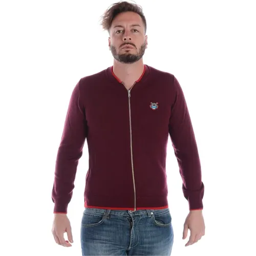 Tiger Zipped Sweater Pullover Jumper , Herren, Größe: L - Kenzo - Modalova