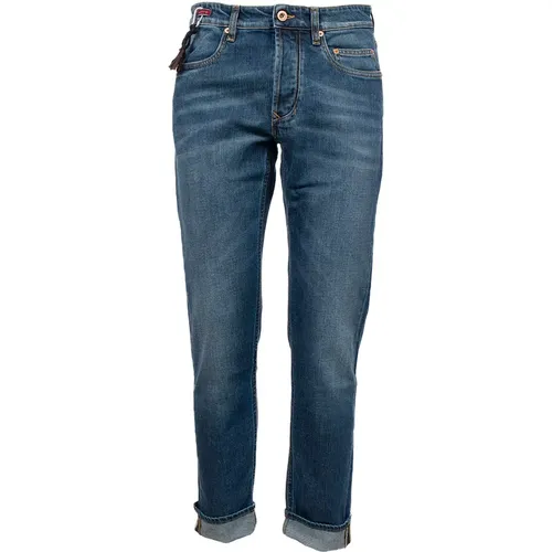 Regular Fit Jeans aus Baumwollmischung mit 5 Taschen , Herren, Größe: W31 - Siviglia - Modalova