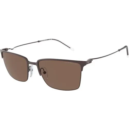 Frame Dark Lens Sunglasses , male, Sizes: 58 MM - Emporio Armani - Modalova