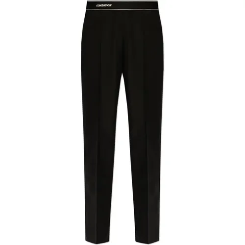 Creased trousers , female, Sizes: S - Casablanca - Modalova