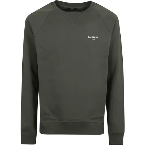 Crew Neck Sweatshirt Aw24 , male, Sizes: L, S, XS, M - Balmain - Modalova