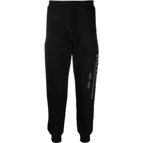 Logo Print Trousers , male, Sizes: XL, L, S, M - alexander mcqueen - Modalova