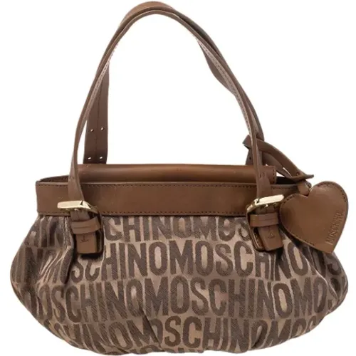 Pre-owned Canvas shoulder-bags , female, Sizes: ONE SIZE - Moschino Pre-Owned - Modalova