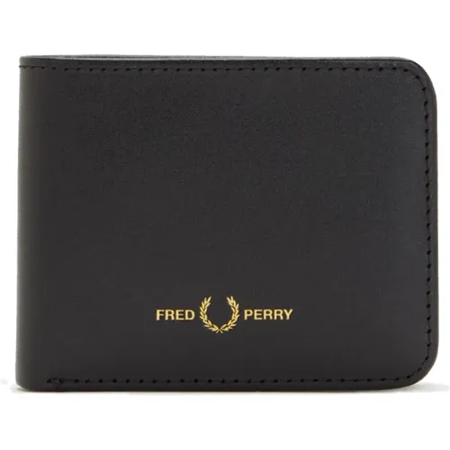 Burnished Leather Billfold Wallet , female, Sizes: ONE SIZE - Fred Perry - Modalova