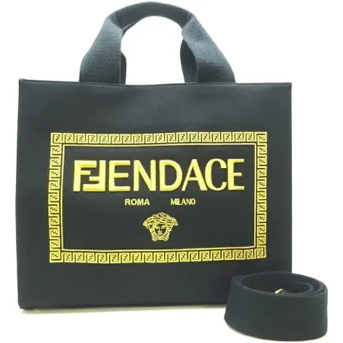 Pre-owned Canvas totes , female, Sizes: ONE SIZE - Versace Pre-owned - Modalova