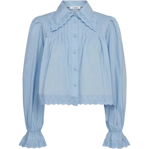 Feminine Lace Trim Shirt Blouse , female, Sizes: L, M, XS, S, XL - Co'Couture - Modalova