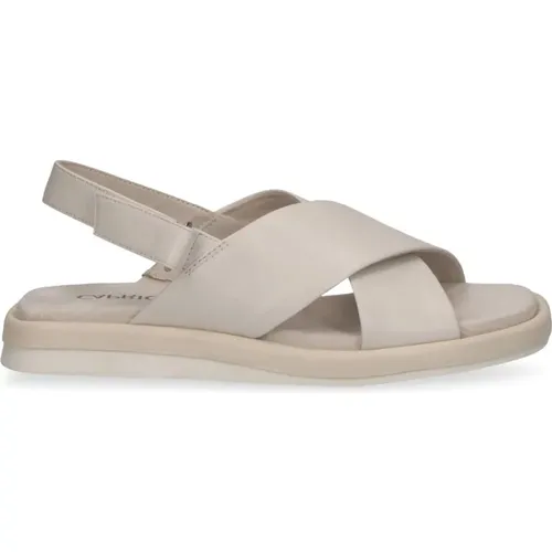 Leather Flat Sandals , female, Sizes: 7 UK, 3 UK, 6 UK - Caprice - Modalova