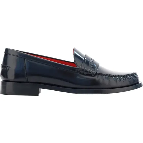 Schwarze Leder Loafer Schuhe Aw22 , Damen, Größe: 41 EU - Salvatore Ferragamo - Modalova