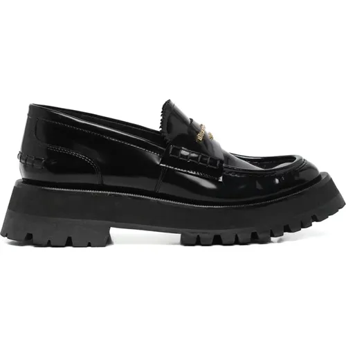 Schwarze flache Schuhe Eleganter Stil , Damen, Größe: 35 1/2 EU - alexander wang - Modalova