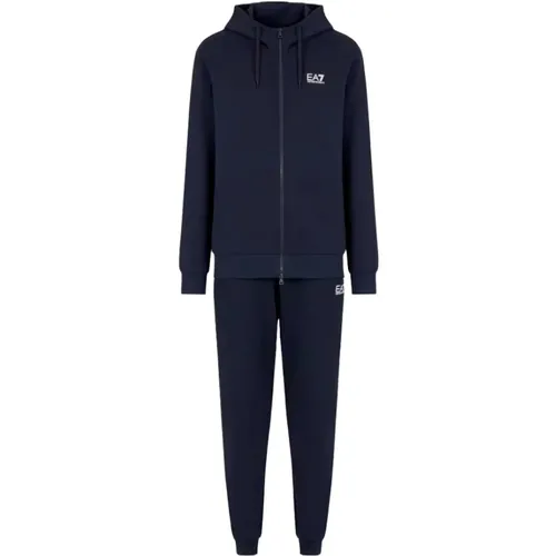 Hooded Tracksuit Set Jogger Pants , male, Sizes: 3XL, M, L, 2XL, S - Emporio Armani EA7 - Modalova