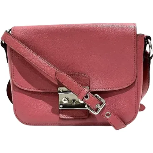 Pre-owned Leather shoulder-bags , female, Sizes: ONE SIZE - Miu Miu Pre-owned - Modalova