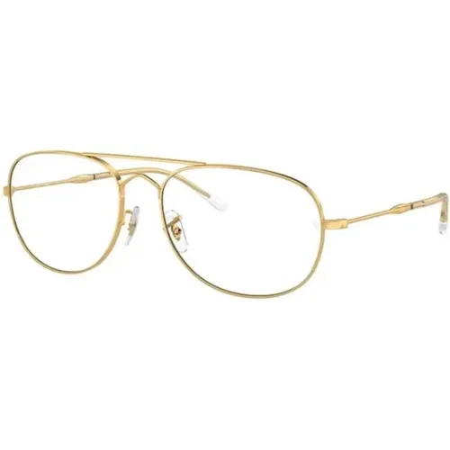 Goldgestell, klare/grau Linsen Sonnenbrille , unisex, Größe: 60 MM - Ray-Ban - Modalova