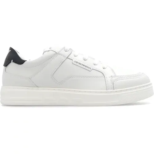 Sneakers mit Logo , Herren, Größe: 42 EU - Emporio Armani - Modalova