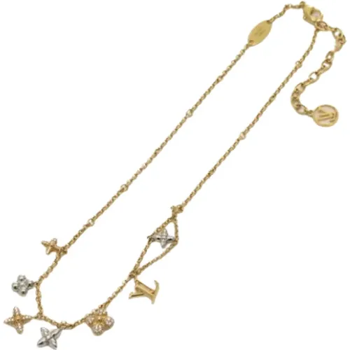 Pre-owned Metal necklaces , female, Sizes: ONE SIZE - Louis Vuitton Vintage - Modalova