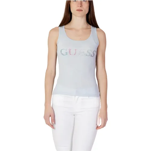 Colorful Logo Tank Top - Spring/Summer Collection , female, Sizes: S, L, XS, M - Guess - Modalova