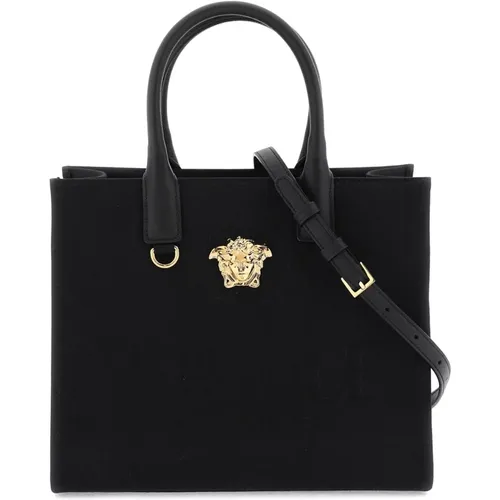 Canvas 'La Medusa' Tote Bag , female, Sizes: ONE SIZE - Versace - Modalova