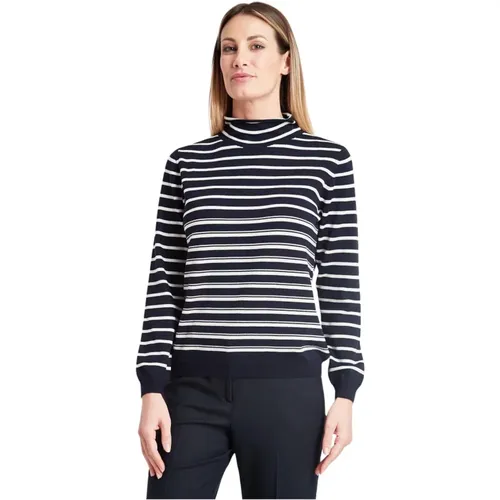 Striped Turtleneck , female, Sizes: M - Gran Sasso - Modalova