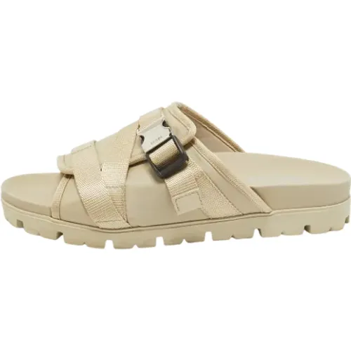 Pre-owned Canvas sandals , male, Sizes: 9 UK - Prada Vintage - Modalova