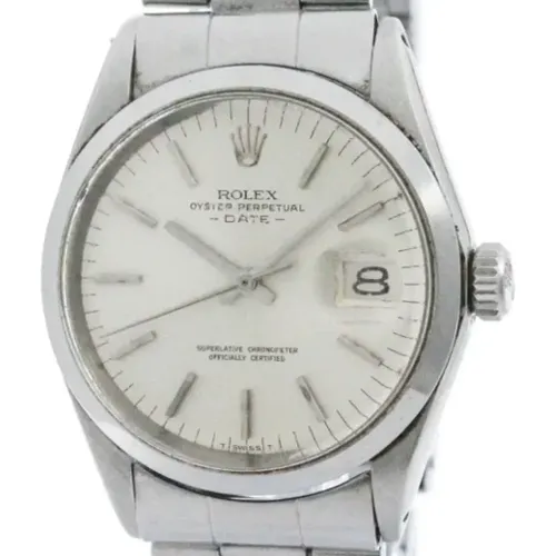 Pre-owned Stainless Steel watches , male, Sizes: ONE SIZE - Rolex Vintage - Modalova