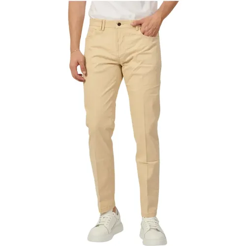 Baumwoll Slim Fit 5-Pocket Hose , Herren, Größe: W31 - YES ZEE - Modalova