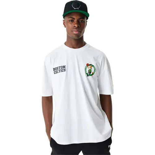 Boston Celtics Grafik T-Shirt , Herren, Größe: 2XL - new era - Modalova