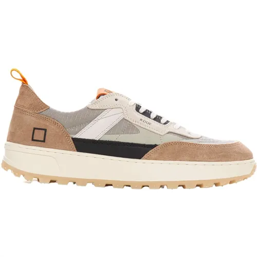 Laced Canvas and Suede Sneaker , male, Sizes: 10 UK - D.a.t.e. - Modalova