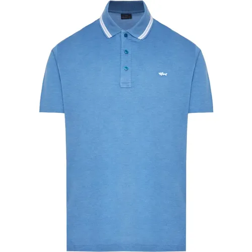 Cotton Piqué Polo Shirt , male, Sizes: M, 2XL, XL, L, 3XL - PAUL & SHARK - Modalova