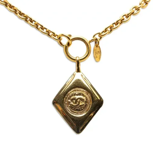 Pre-owned Metal necklaces , female, Sizes: ONE SIZE - Chanel Vintage - Modalova