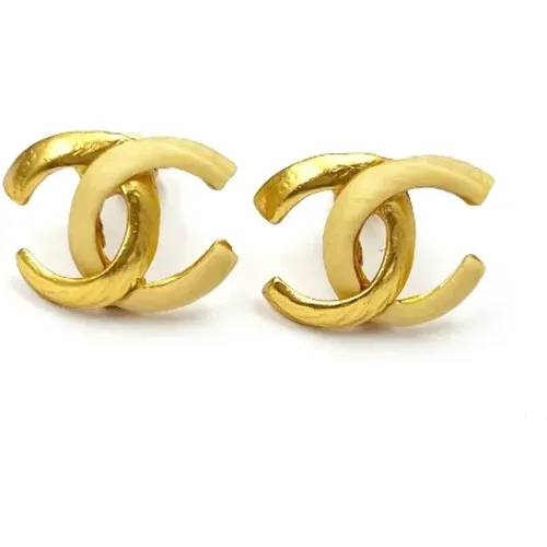 Pre-owned Metal earrings , female, Sizes: ONE SIZE - Chanel Vintage - Modalova