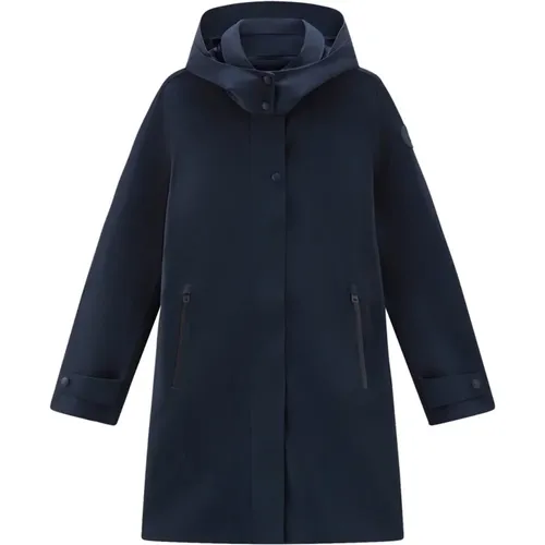 Waterproof Windproof Nylon Coat , female, Sizes: L, XS, S, M - Woolrich - Modalova