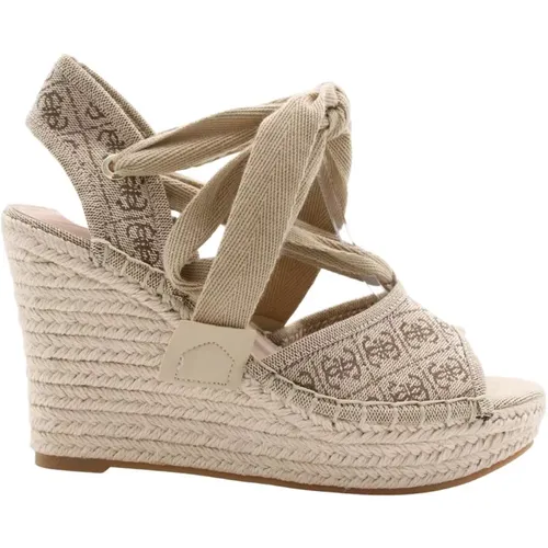 Elevate Your Style with These Wedge Sandals , female, Sizes: 4 UK - Guess - Modalova