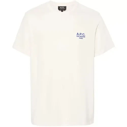 TAJ Blanc Raymond T-Shirt , male, Sizes: XL, S, 2XL - A.p.c. - Modalova