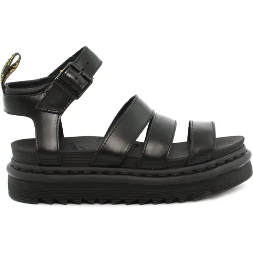 Leather Sandals with Adjustable Ankle Strap , female, Sizes: 7 UK, 8 UK - Dr. Martens - Modalova