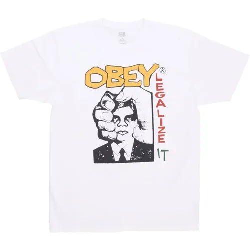 Legalize It Classic Pigment Tee , male, Sizes: S, L, XL - Obey - Modalova