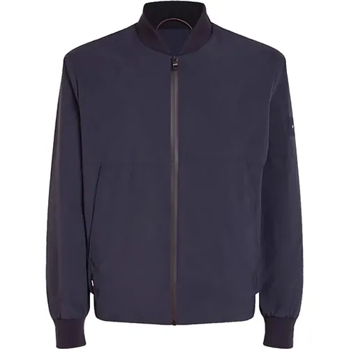 Blaue Portland Bomberjacke , Herren, Größe: M - Tommy Hilfiger - Modalova