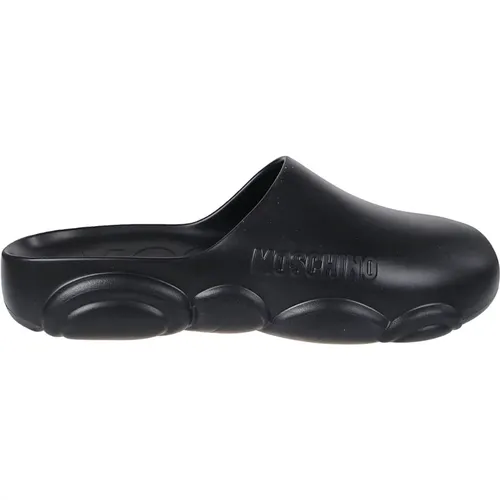 Geprägte Logo Slides , Herren, Größe: 43 EU - Moschino - Modalova