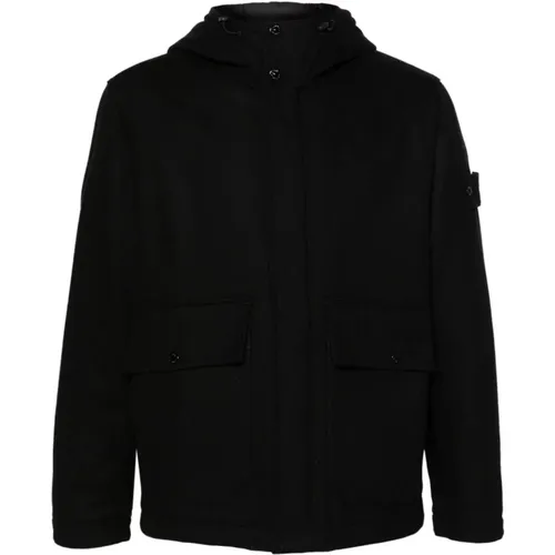 Sporty Hooded Jacket , male, Sizes: S, M, L - Stone Island - Modalova