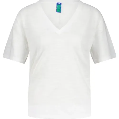 T-Shirt Gianna mit V-Ausschnitt , Damen, Größe: M - No Name - Modalova