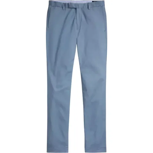 Blaue Slim Fit Chino-Hose , Herren, Größe: W31 L32 - Ralph Lauren - Modalova