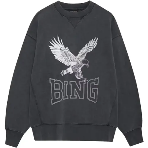 Retro Eagle Sweatshirt , Damen, Größe: S - Anine Bing - Modalova