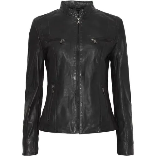 Leather Jacket , female, Sizes: 2XL, 3XL, XL, L, XS, M, 4XL, S - Btfcph - Modalova