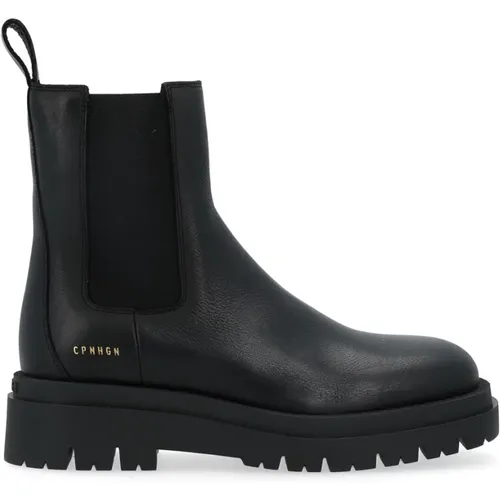 Schwarzer Leder Chelsea Boot , Damen, Größe: 36 EU - Copenhagen Shoes - Modalova