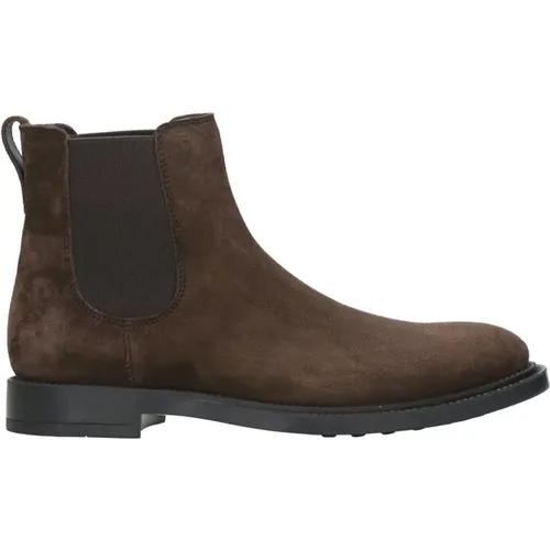 Leather Chelsea Boots for Men , male, Sizes: 8 1/2 UK, 10 1/2 UK, 8 UK, 9 UK - TOD'S - Modalova