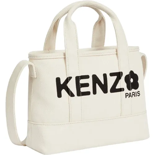 Canvas Tote Bag with Boke Flower , unisex, Sizes: ONE SIZE - Kenzo - Modalova