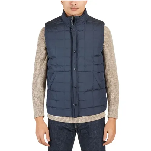 Sleeveless reversible fleece jacket , male, Sizes: S, M - Taion - Modalova