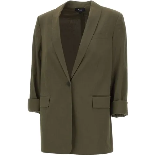 Grüne Jacken für Männer , Damen, Größe: 2XS - Theory - Modalova